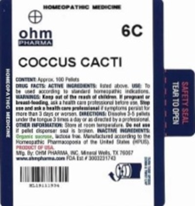 MD Tube Label - Coccus Cacti   MD Tube Label